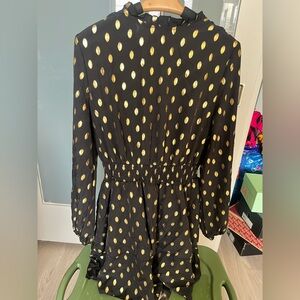 Black/Gold Shein Party Dress